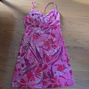 Gorgeous pink floral Express dress. Like new